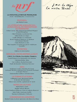 cover image of La Nouvelle Revue Française N° 639